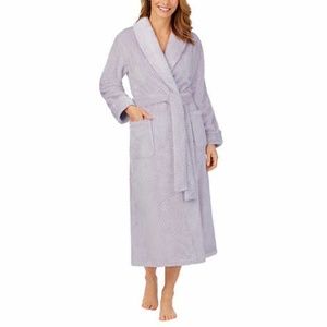 New Carol Hochman Ladies Purple Plush Cozy Robe